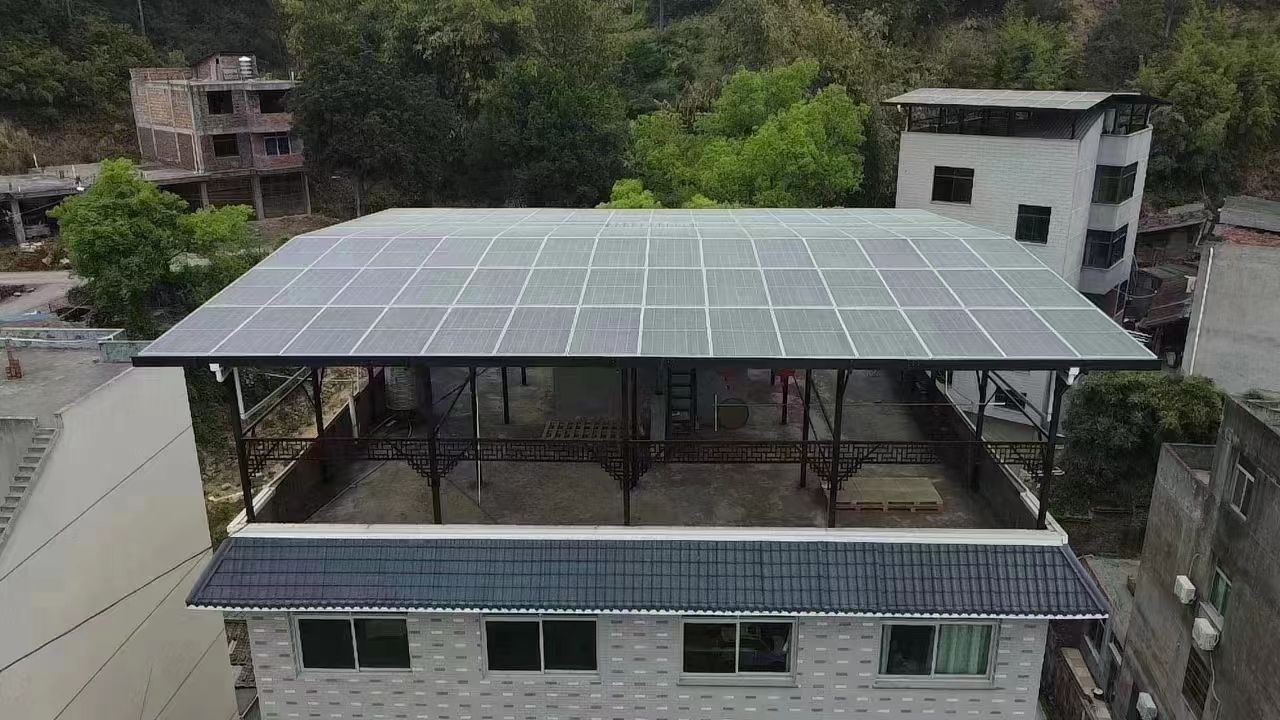 渭南15kw+10kwh自建别墅家庭光伏储能系统